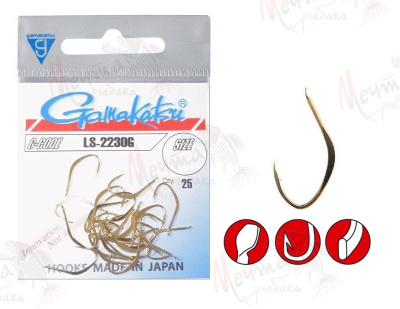 КРЮЧОК "GAMAKATSU" LS-2230G #10